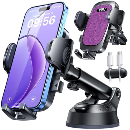 True Upgrade for Safety] Car Phone Holder Mount [Patent & Military