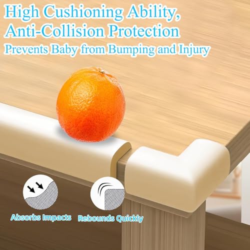 Foam Baby Edge Protector Strip Furniture Safety 1 Rolls+ 8 Corners (8 Count)