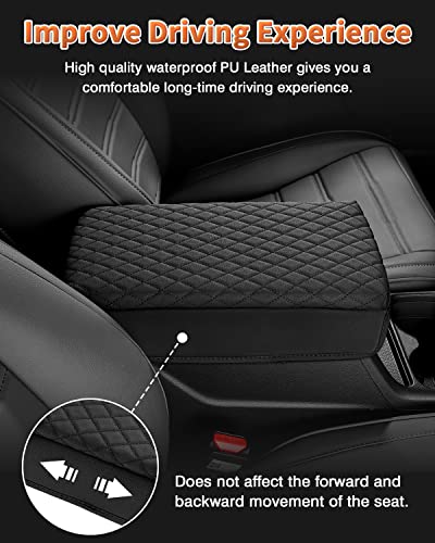 Center Console Cover for Honda CRV 2026 2025 2024 2023 Accessories CRV Armrest Cover Center Console Cushion Pad Leather Miiddle Console Lid Arm Rest Seat Box Cover Protector Anti