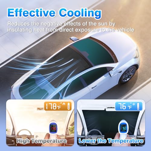 Windshield Sun Shade for Toyota RAV4 2019 (8 Count)