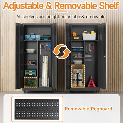 Metal Garage Storage Cabinet with 2 Doors