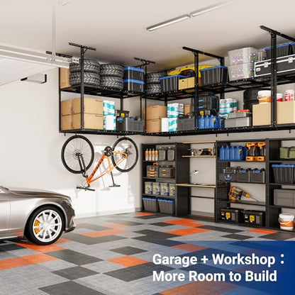 3x6 2 Tier Overhead Ceiling Garage Storage Rack