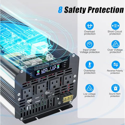 5000W Power Inverter 12V to 110V