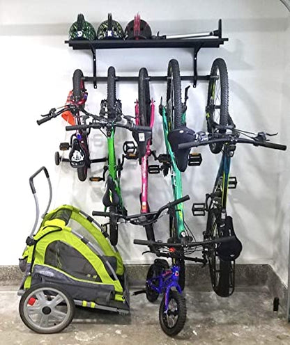 Bike Storage Rack with Shelf