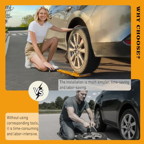 Tire Lifting Tool with Extendable Handle for Car