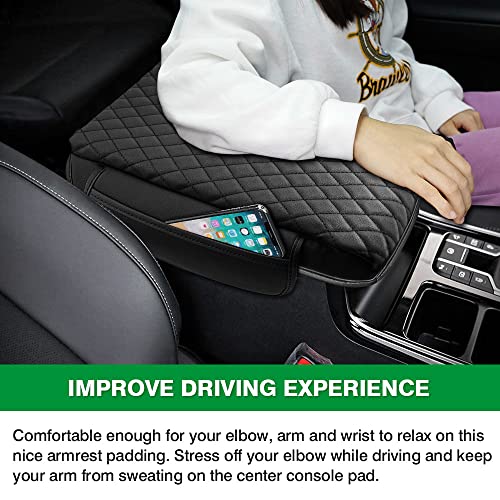 Center Console Cover Kia Sorento Accessories 2026 2025 2024 2023 2022 2021 Armrest Cover Center Console Pad for Kia Sorento PU Leather Armrest Seat Box Cover Protector w