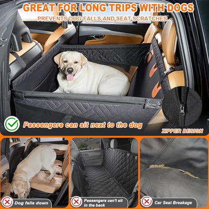 Dog Car Seat for Large Medium Dogs with Seat Belt