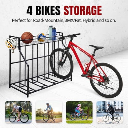 4 Bike Stand Indoor Bike Storage