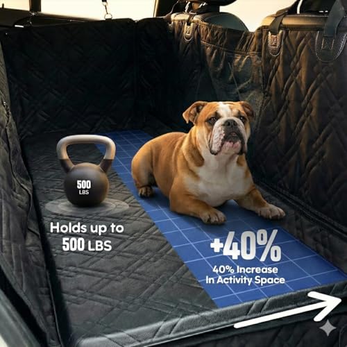 Bulldogology Hard Bottom Dog Seat Cover for Back Seat