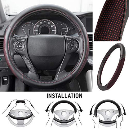Wine Steering Wheel Cover