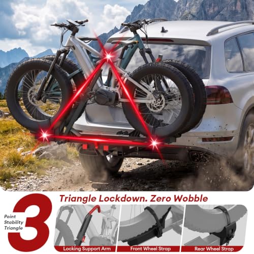 Hitch E Bike Rack with Ramp (2 Count)