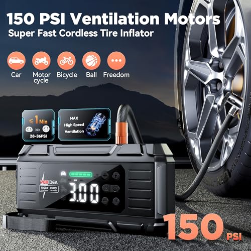 Jump Starter with Air Compressor