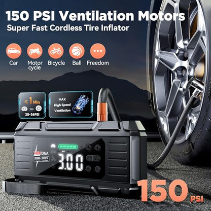 Jump Starter with Air Compressor
