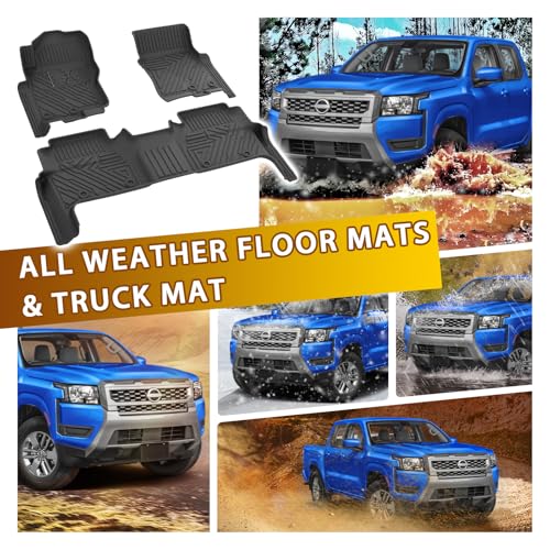 Floor Mats Truck Bed Mat for Nissan Frontier 2022