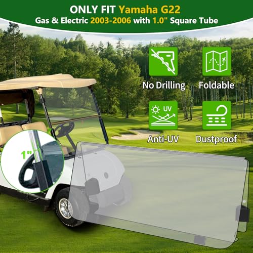 Golf Cart Foldable Windshield 3