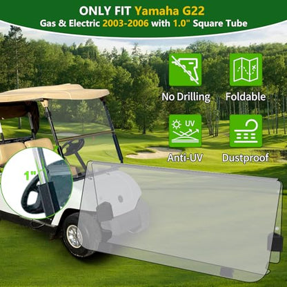 Golf Cart Foldable Windshield 3