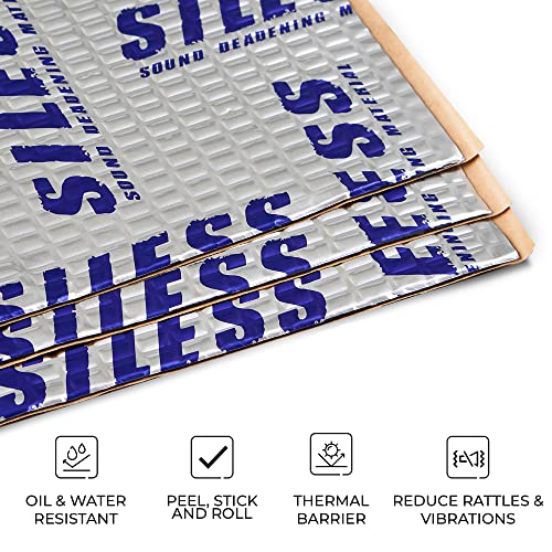 50 mil (1.3mm) 26 sqft Car Sound Deadening mat - Butyl Automotive Sound Deadener - Noise Insulation and Vibration Dampening Material ( 26 sqft)