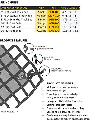 Gladiator Cargo Net (194.2 Sq Ft)