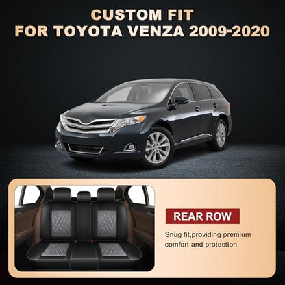 2 Front Car Seat Covers for Toyota Venza 2009