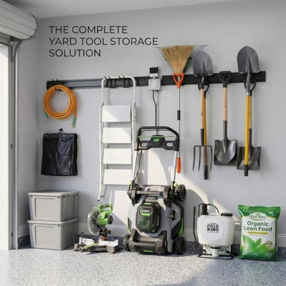 96 Inch Heavy Duty Wall Mount Garden Tool Organizer for Garage