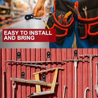 22 Pcs Large Magnetic Hooks Heavy Duty Garage Magnet Hooks Strong Storage Utility Magnetic Hangers with Anti Slip Rubber Coating for Indoor and Outdoor Hanging (22 Count)