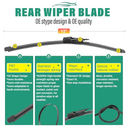 Windshield Wiper Blades Replacement for Mercedes Benz GLA250