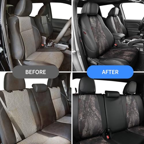 Tacoma Leather Car Seat Covers Custom Fit for Toyota Tacoma 2012 2013 2014 2015