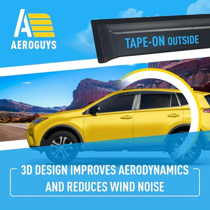 Extra Durable Window Deflectors Tape (4 Count)