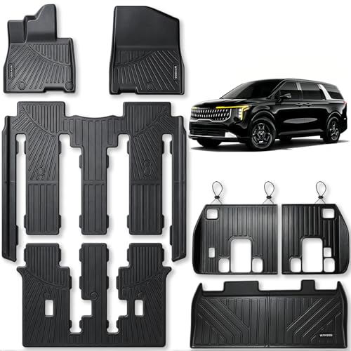Floor Mats for 2022 2023 2024 2025 2026 KIA Carnival 8 Seats