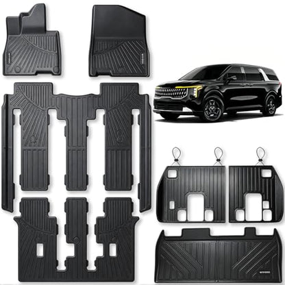 Floor Mats for 2022 2023 2024 2025 2026 KIA Carnival 8 Seats