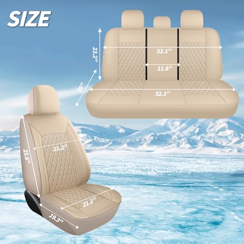 Faux Leather Front Car Seat Covers (2 Count)
