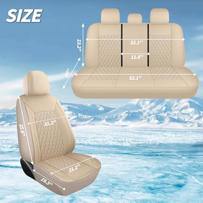 Faux Leather Front Car Seat Covers (2 Count)