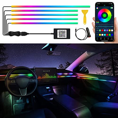Acrylic Interior Car LED Strip Light with Wireless APP