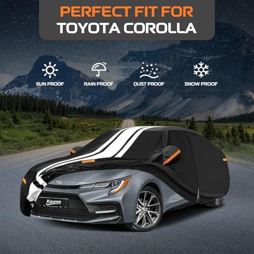 Toyota Corolla Car Cover Waterproof All Weather for Automobiles