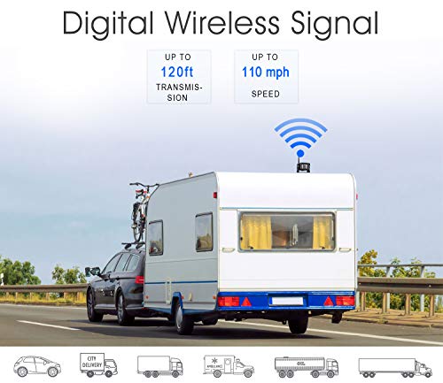 4 Wireless Backup Camera System HD 1080P 9" DVR Quad Split Monitor
