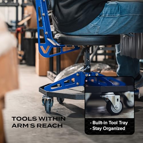 Vyper Robust Steel Sport Shop Chair for Mechanics