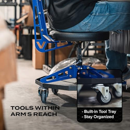 Vyper Robust Steel Sport Shop Chair for Mechanics
