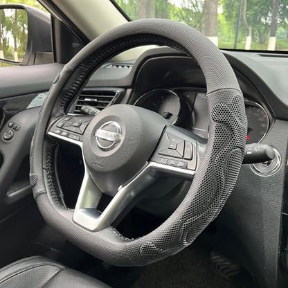 D Shaped Comfy Grip Steering Wheel Cover 14.5