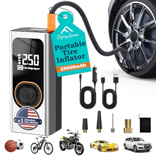X9 Pro Portable Tire Inflator 1Min2X Faster 150PSI Air Compressor