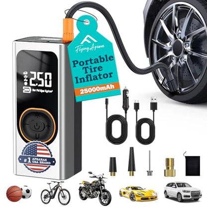 X9 Pro Portable Tire Inflator 1Min2X Faster 150PSI Air Compressor