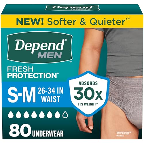 Fresh Protection Adult Diapers for Men (80 Count)