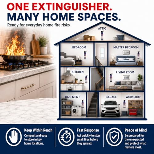 ABC Fire Extinguisher for Home & Vehicle