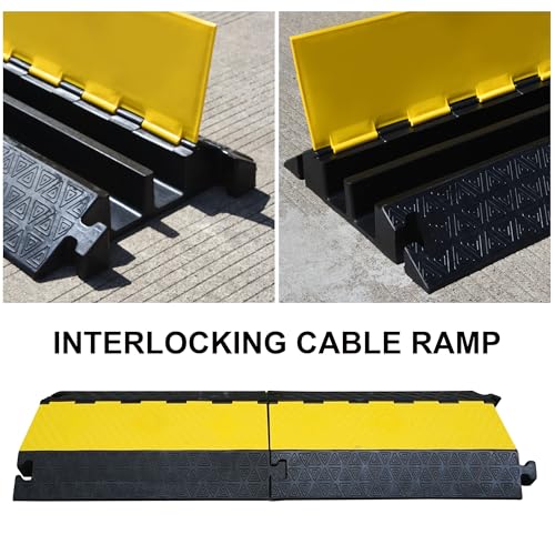 Heavy Duty Rubber Cable Protector Ramp 2