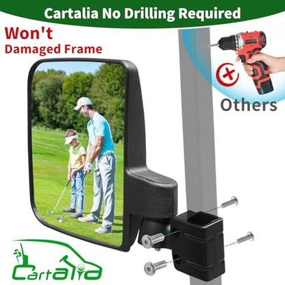 Golf Cart Side Mirrors No Drilling