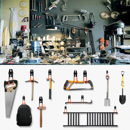 24 Pack Garage Hooks Steel Heavy Duty Garage Storage Hooks Utility Steel Wall Mount Garage Hanger&Organizer for Bikes (24 Count)