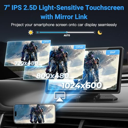 W703 7" for Apple CarPlay & Android Auto Dual Cam