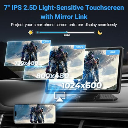 W703 7" for Apple CarPlay & Android Auto Dual Cam
