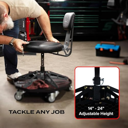 Vyper Robust Steel Sport Shop Chair for Mechanics