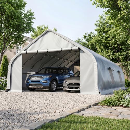 20x30 FT Heavy Duty Curved Carport