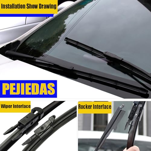 3 Replacement Wiper Blades For Lincoln Nautilus 2019 (3 Count)